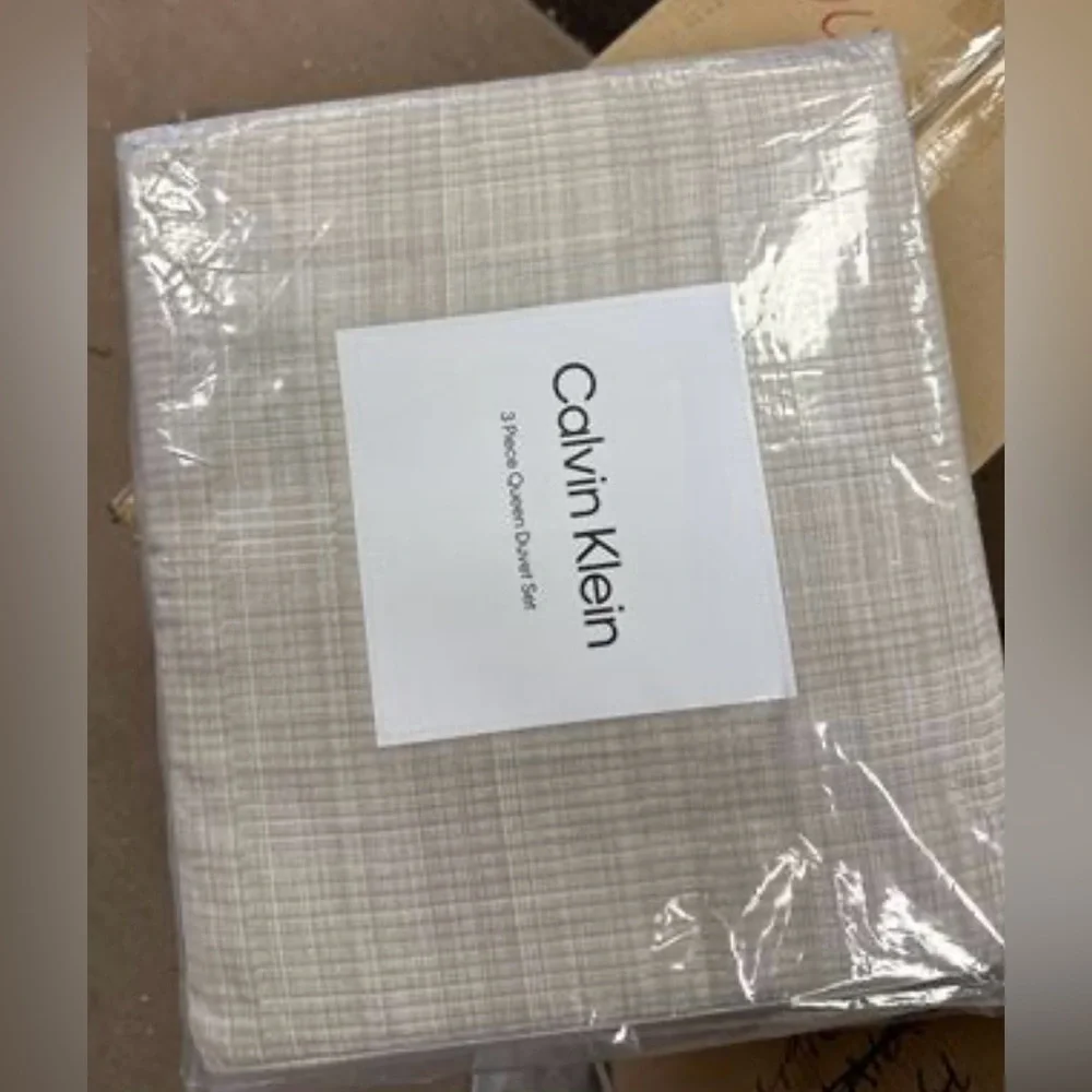 Calvin Klein - Duvet Cover Set, Cotton Bedding with Matching Shams Queen
